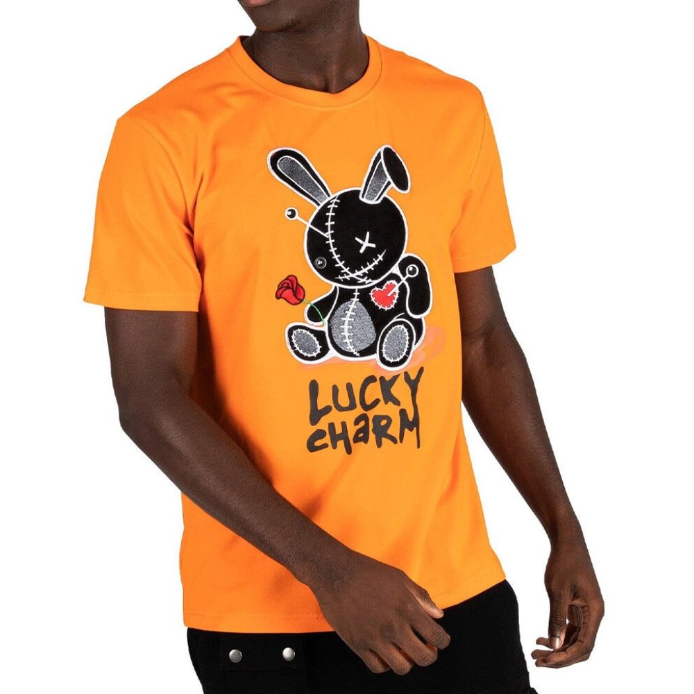 BKYS Lucky Charm Tee Mens / Boys T-shirt Orange Black Keys Small